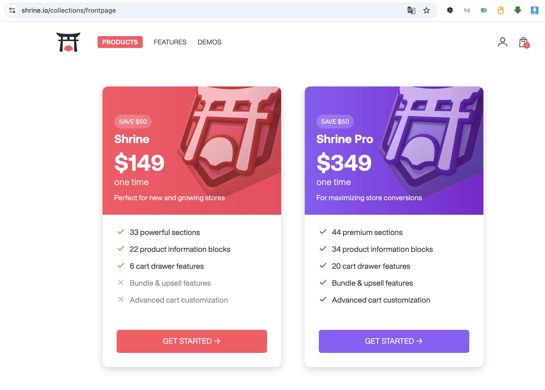 Shrine Pro temasının 349 dolar değerini gösteren lisans ekranı